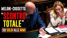 Meloni-Crosetto, “scontro totale” sui soldi alle armi
