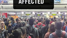 Thousands stranded as immigration system crashes for second time this year