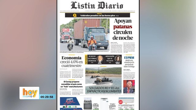Titulares prensa dominicana jueves 28 de mayo 2026 | Hoy Mismo