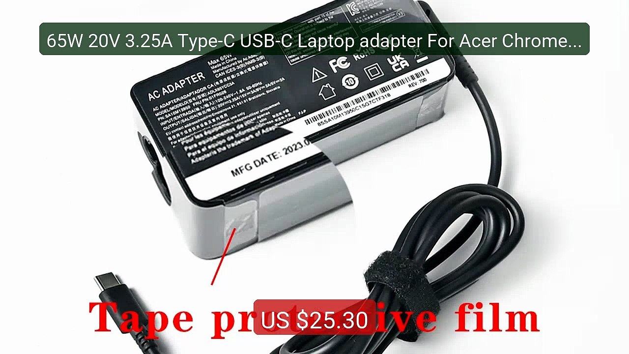65W 20V 3.25A Type-C USB-C Laptop adapter For Acer Chromebook Spin... -- Best Deal 2026 | Shop Now!