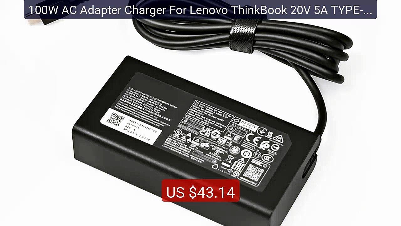100W AC Adapter Charger For Lenovo ThinkBook 20V 5A TYPE-C ADL100YD... -- Top Rated 2026 | Buy Now!