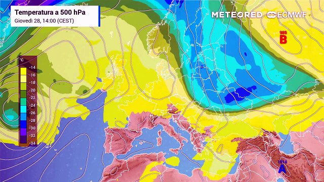 Il cedimento progressivo dell'alta pressione previsto nel corso del fine settimana sull'Europa, mentre sull'Italia, in particolare al centro-sud, l'alta pressione riuscirà a mantenere il tempo stabile almeno fino al 2 giugno.
