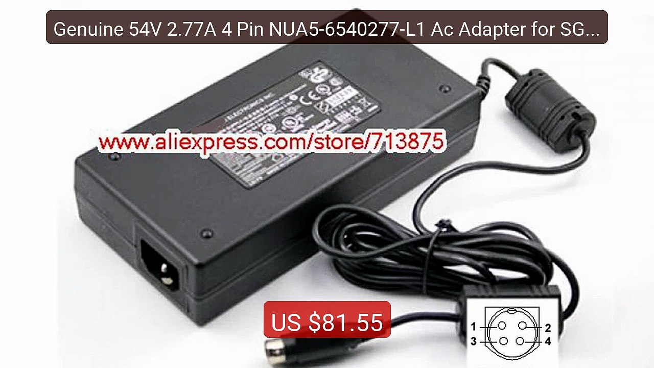 Genuine 54V 2.77A 4 Pin NUA5-6540277-L1 Ac Adapter for SG30... -- Top Pick 2026 | Unbeatable Price!