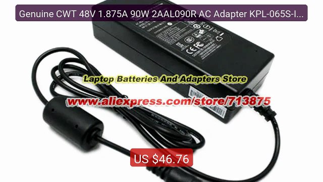 Genuine CWT 48V 1.875A 90W 2AAL090R AC Adapter KPL-065S-II 5.... Amazing Value 2026 | Must Have!