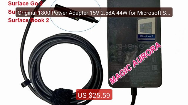 Original 1800 Power Adapter 15V 2.58A 44W for Microsoft Sur... Top Pick 2026 | Unbeatable Price!