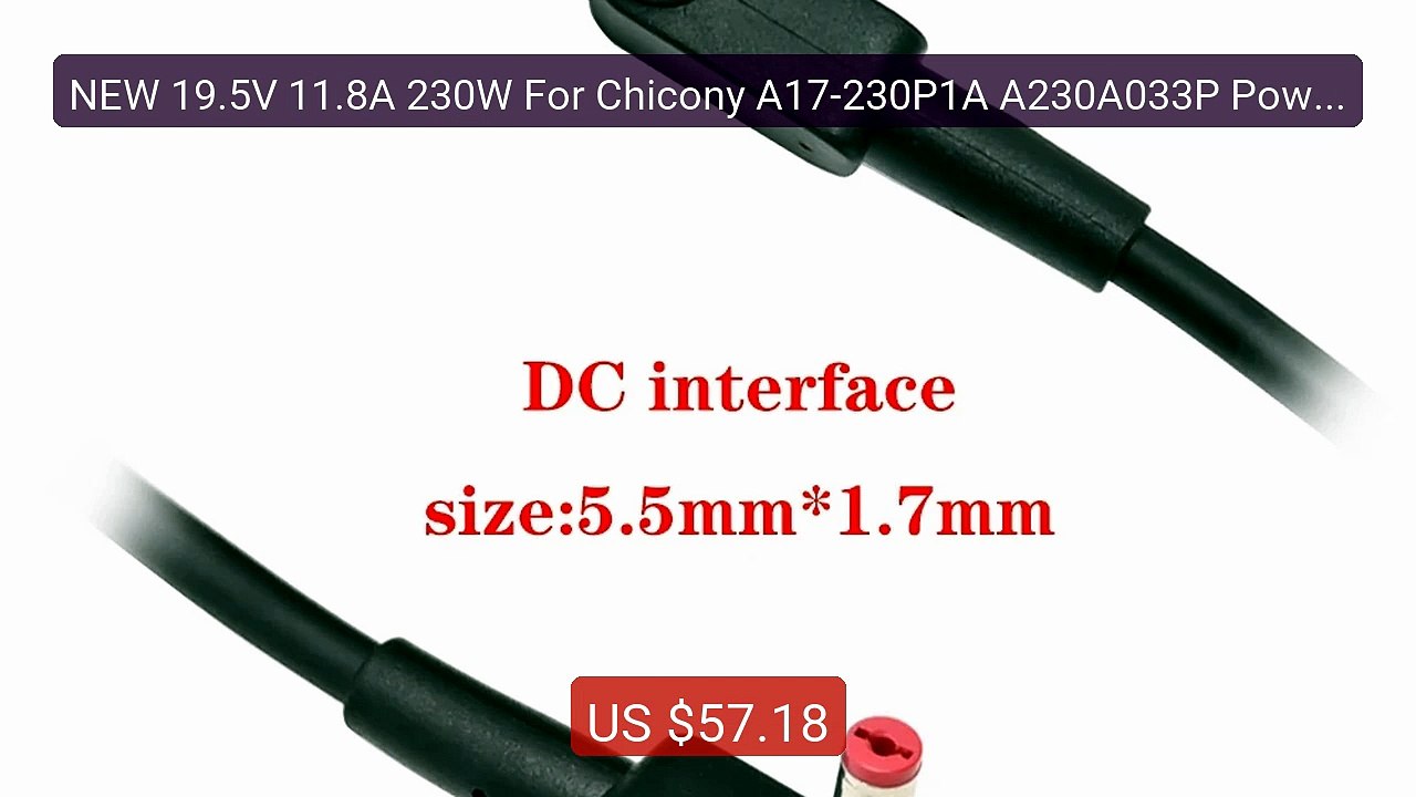 NEW 19.5V 11.8A 230W For Chicony A17-230P1A A230A033P Power... -- Top Pick 2026 | Unbeatable Price!