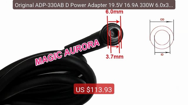 Original ADP-330AB D Power Adapter 19.5V 16.9A 330W 6.0x3.7mm Powe... Best Deal 2026 | Shop Now!