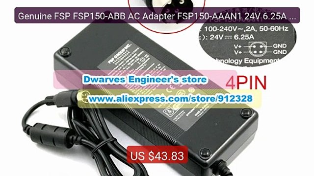 Genuine FSP FSP150-ABB AC Adapter FSP150-AAAN1 24V 6.25A 150W... Amazing Value 2026 | Must Have!