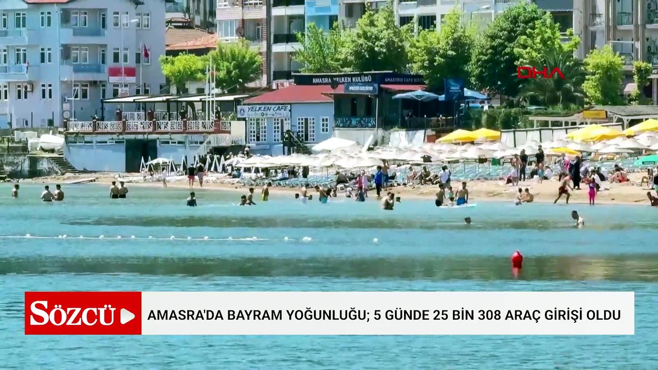 Amasra'da bayram yoğunluğu; 5 günde 25 bin 308...