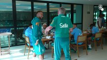 Neymar arrives at Brazil camp, but doesn't train