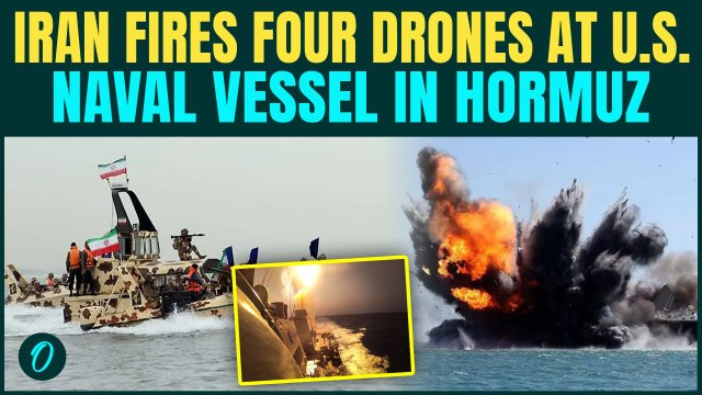 U.S. Navy FAILED To Stop Iranian Drones? Four Iranian Drones ATTACKED U.S. Vessel In Hormuz