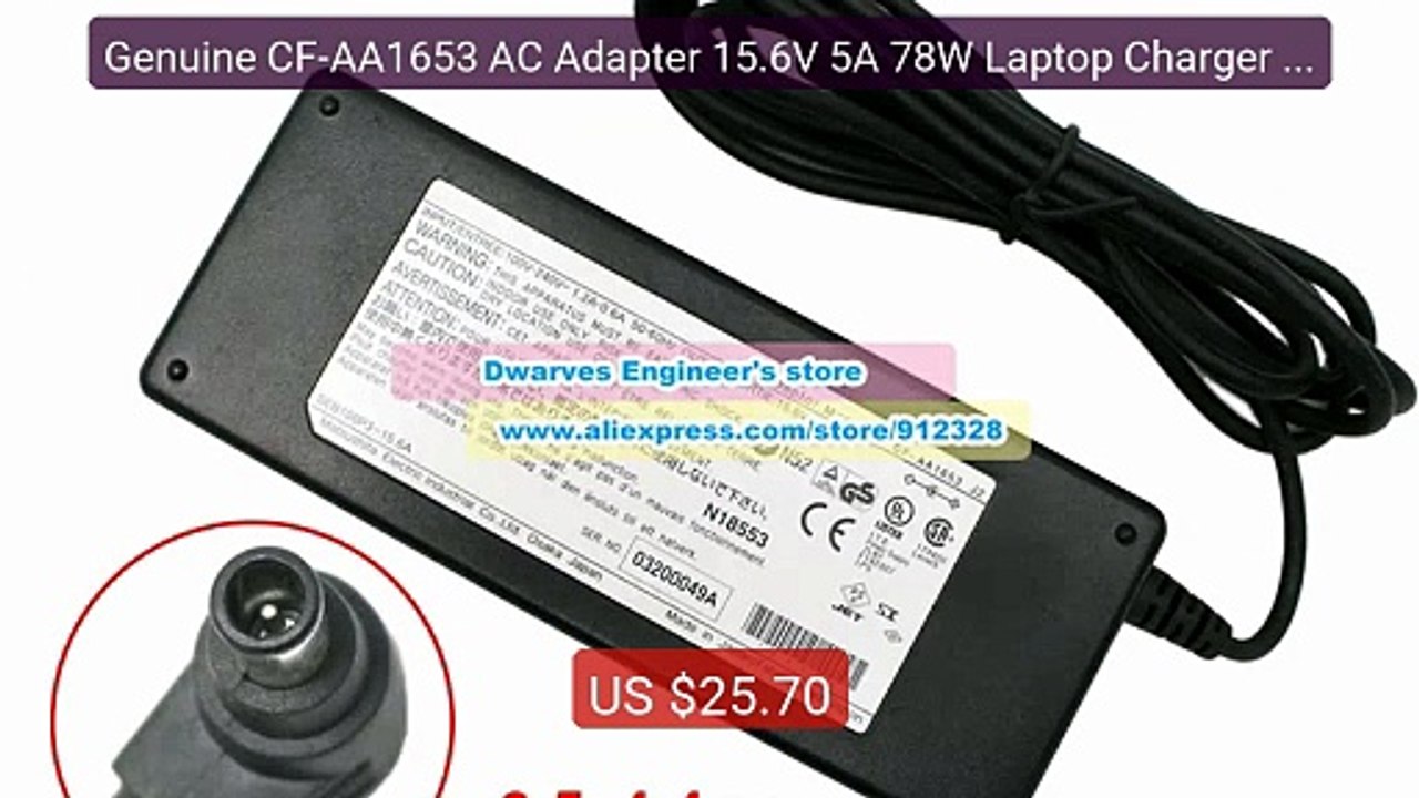 Genuine CF-AA1653 AC Adapter 15.6V 5A 78W Laptop Charger for ... -- Amazing Value 2026 | Must Have!