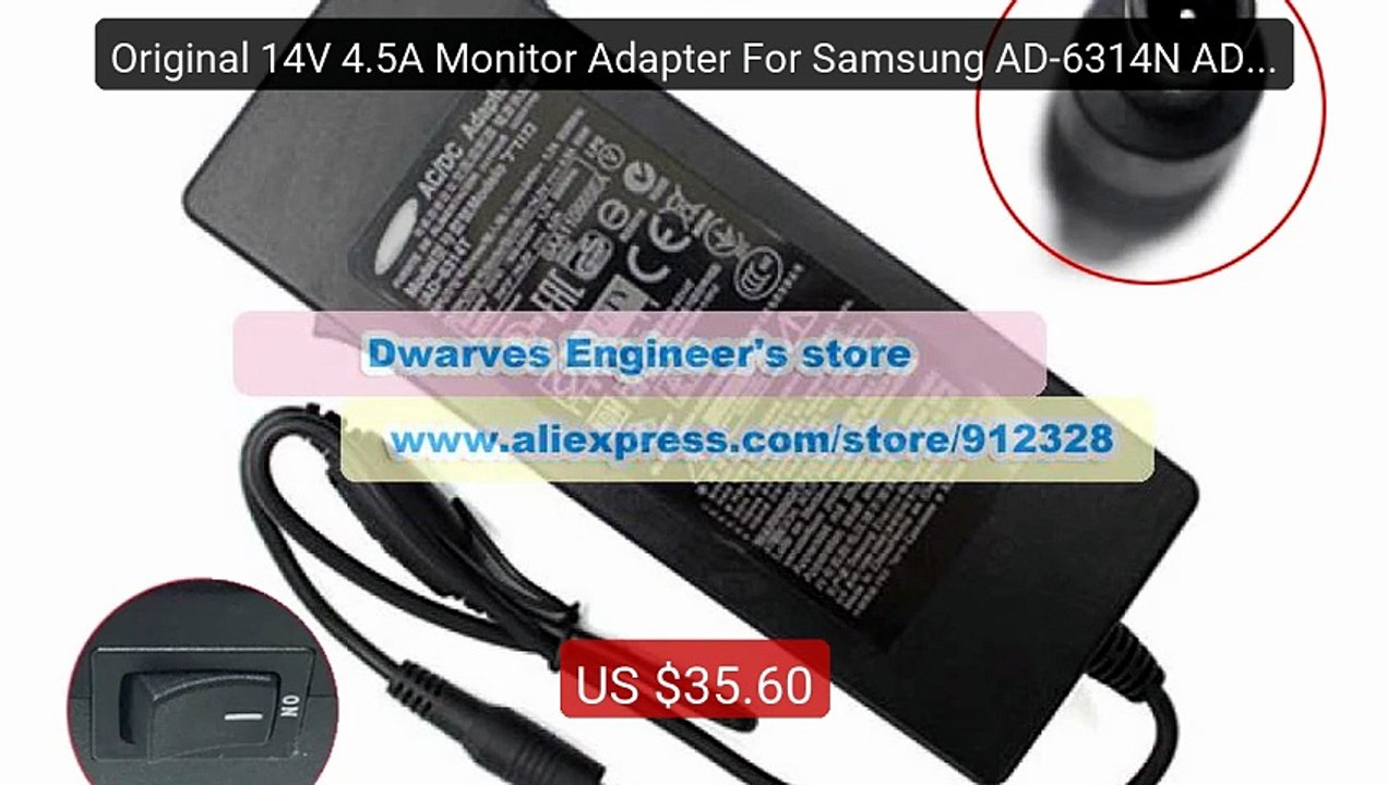 Original 14V 4.5A Monitor Adapter For Samsung AD-6314N AD-6... -- Top Pick 2026 | Unbeatable Price!