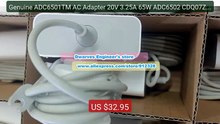 Genuine ADC6501TM AC Adapter 20V 3.25A 65W ADC6502 CDQ07ZM AD6... -- Best Buy 2026 | Great Quality!