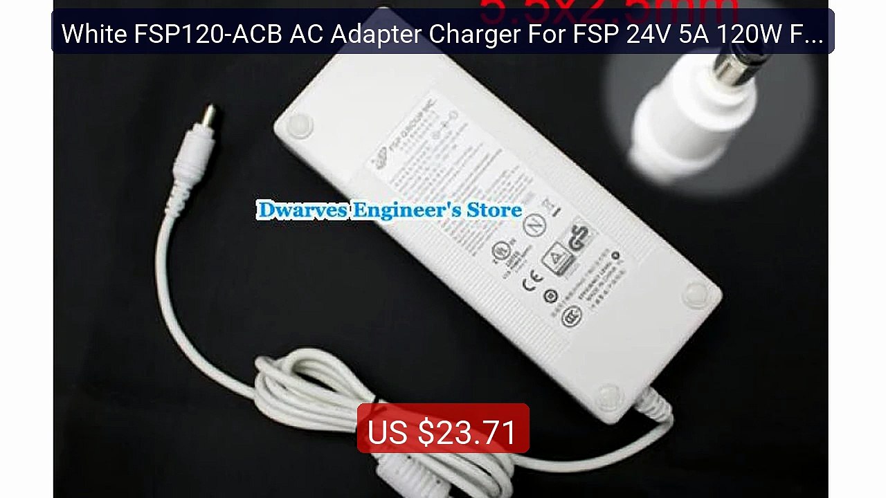 White FSP120-ACB AC Adapter Charger For FSP 24V 5A 120W FSP100-RTAA... -- Top Rated 2026 | Buy Now!