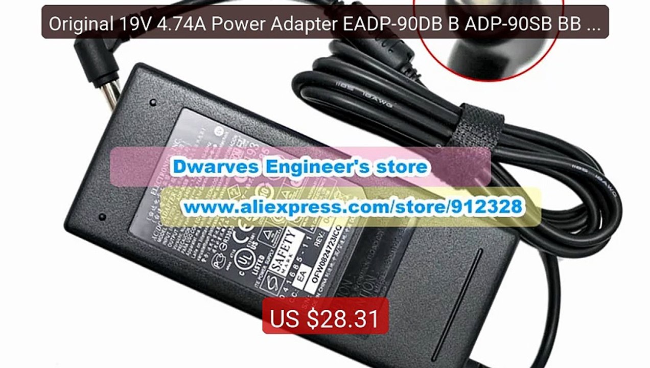 Original 19V 4.74A Power Adapter EADP-90DB B ADP-90SB BB ADP-9... -- Hot Deal 2026 | Limited Offer!