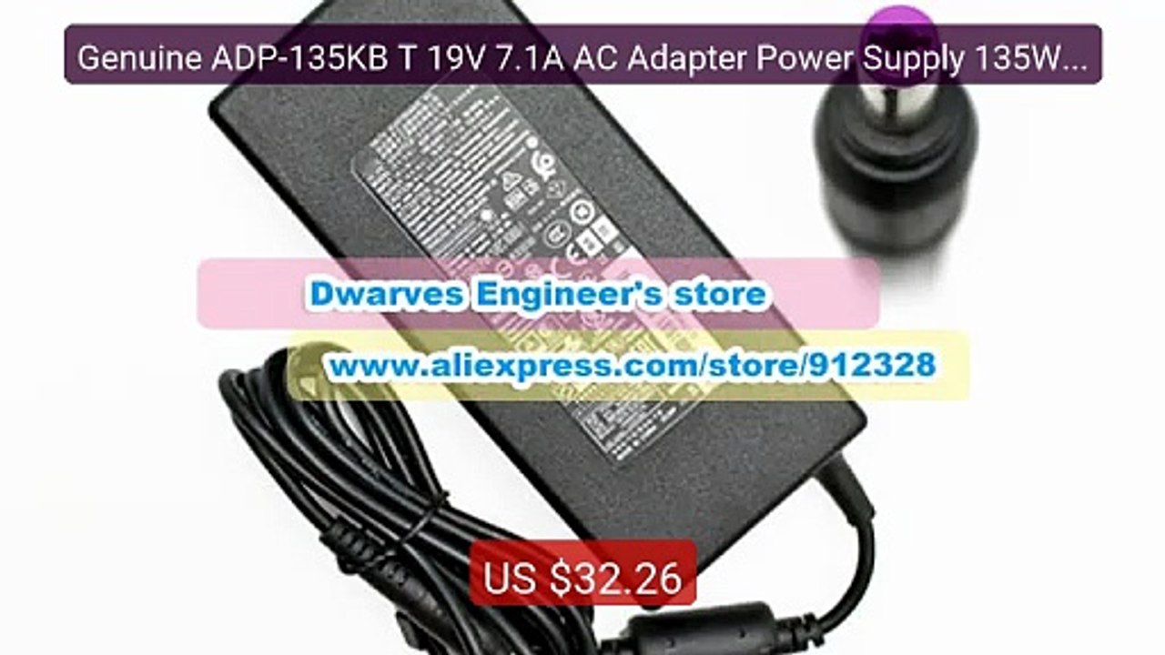 Genuine ADP-135KB T 19V 7.1A AC Adapter Power Supply 135W for DELT... -- Best Deal 2026 | Shop Now!