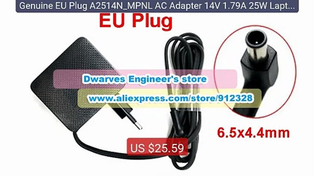 Genuine EU Plug A2514N_MPNL AC Adapter 14V 1.79A 25W Laptop Charger... Top Rated 2026 | Buy Now!