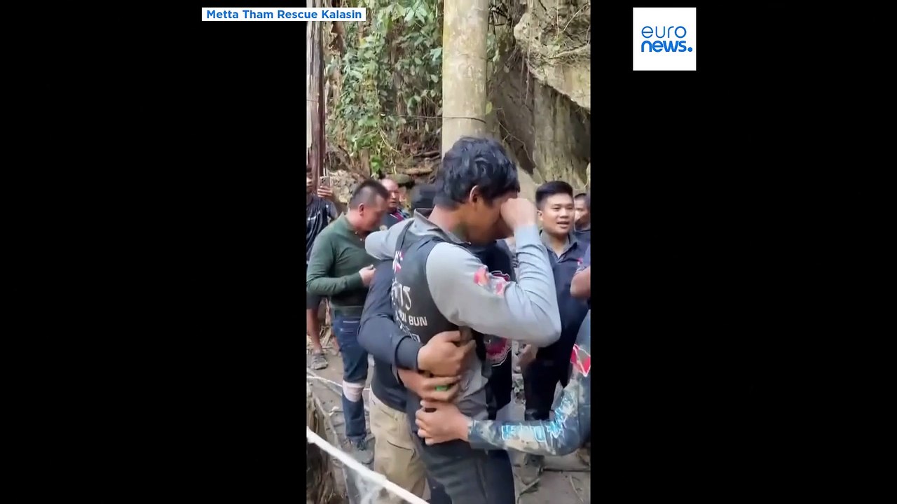 Video zeigt Rettung von fünf Männern aus Höhle in Laos