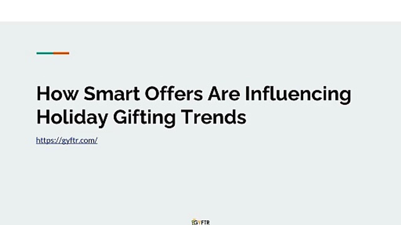 How Smart Offers Are Influencing Holiday Gifting Trends