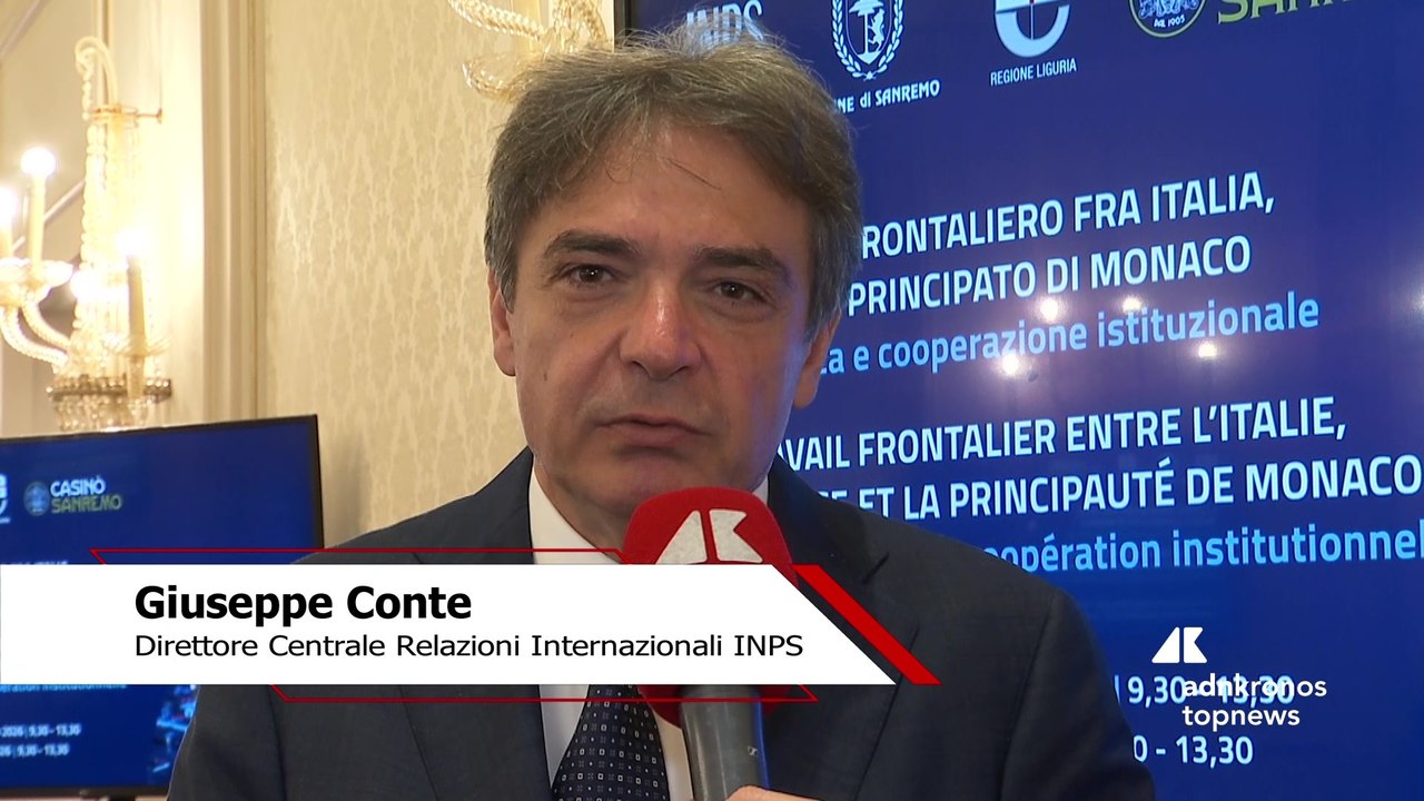 Conte (INPS): "Lavoro frontaliero, sviluppiamo la cooperazione tra gli enti europei"
