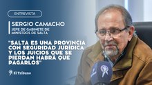 Camacho: "Salta es una provincia con seguridad jurídica y los juicios que se pierdan habrá que pagarlos"