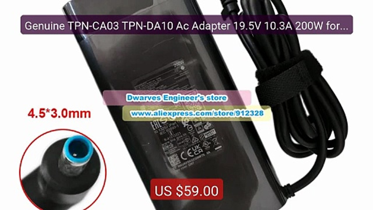 Genuine TPN-CA03 TPN-DA10 Ac Adapter 19.5V 10.3A 200W for HP OMEN ... -- Best Deal 2026 | Shop Now!