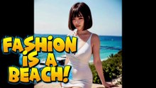 Fashion Is a Beach | AI Models Pose in a Coastal Paradise