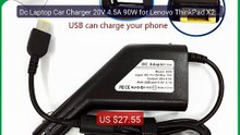 Dc Laptop Car Charger 20V 4.5A 90W for Lenovo ThinkPad X240S E... -- Hot Deal 2026 | Limited Offer!