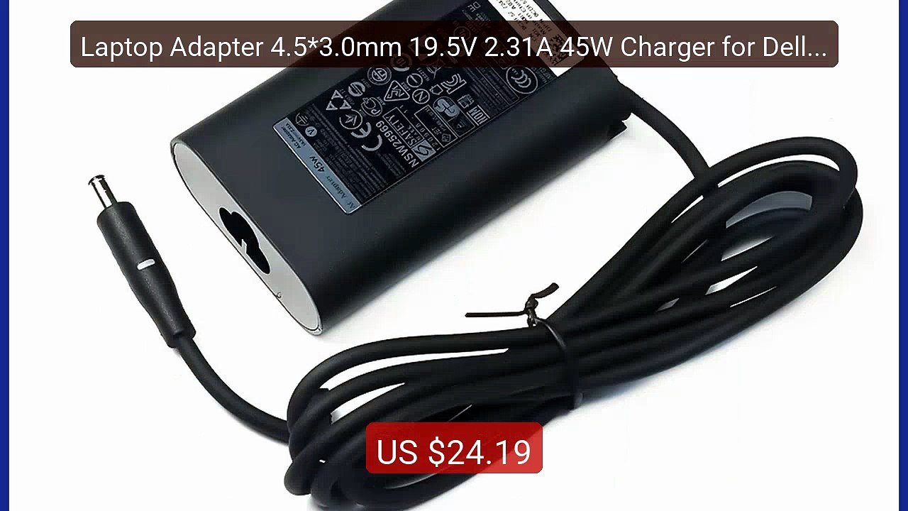 Laptop Adapter 4.5*3.0mm 19.5V 2.31A 45W Charger for Dell LA45... -- Best Buy 2026 | Great Quality!