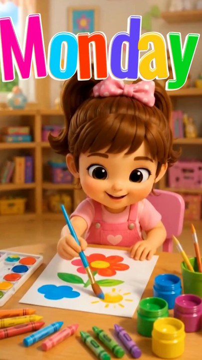 Days of the Week Song for Kids 🌈 | Monday to Sunday | Learn Week Days with Tia #reels #daysoftheweek #weekdays
