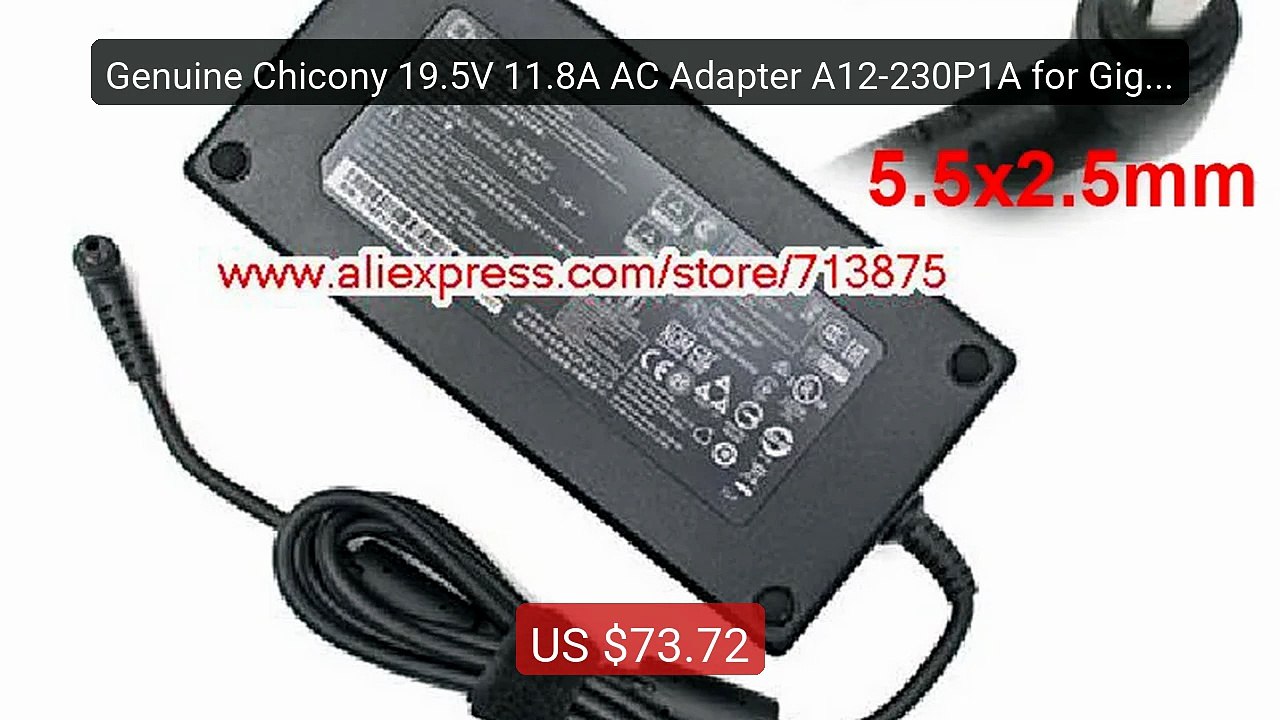 Genuine Chicony 19.5V 11.8A AC Adapter A12-230P1A for Gigab... -- Top Pick 2026 | Unbeatable Price!
