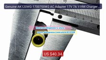 Genuine AK120WG-1700700W2 AC Adapter 17V 7A 119W Charger for G... -- Best Buy 2026 | Great Quality!