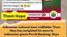 Indonesian national team midfielder Thom Haye has completed his move to Persib Bandung#football