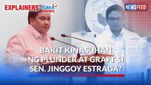 Bakit kinasuhan ng plunder at graft si Sen. Jinggoy Estrada? | GMA News Feed