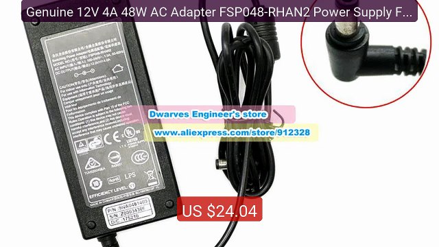 Genuine 12V 4A 48W AC Adapter FSP048-RHAN2 Power Supply For F... Amazing Value 2026 | Must Have!