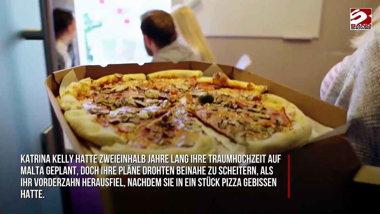 Braut verliert Zahn an einem Stück Pizza