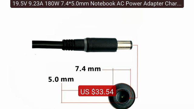 19.5V 9.23A 180W 7.4*5.0mm Notebook AC Power Adapter Charger F... Hot Deal 2026 | Limited Offer!