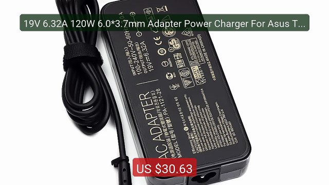 19V 6.32A 120W 6.0*3.7mm Adapter Power Charger For Asus TUF Gaming ... Top Rated 2026 | Buy Now!