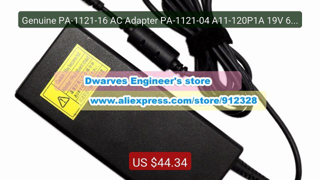Genuine PA-1121-16 AC Adapter PA-1121-04 A11-120P1A 19V 6.32A For ... Best Deal 2026 | Shop Now!