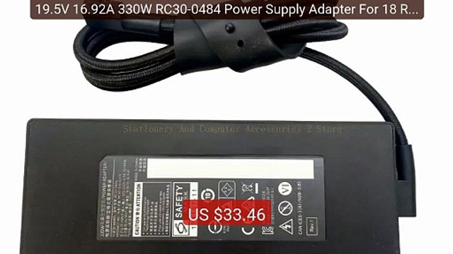 19.5V 16.92A 330W RC30-0484 Power Supply Adapter For 18 RC30-0... Hot Deal 2026 | Limited Offer!