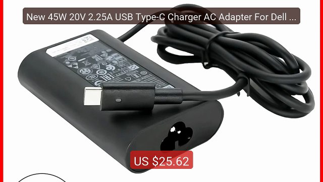 New 45W 20V 2.25A USB Type-C Charger AC Adapter For Dell Lapt... Amazing Value 2026 | Must Have!