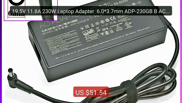 19.5V 11.8A 230W Laptop Adapter 6.0*3.7mm ADP-230GB B AC P... Top Pick 2026 | Unbeatable Price!