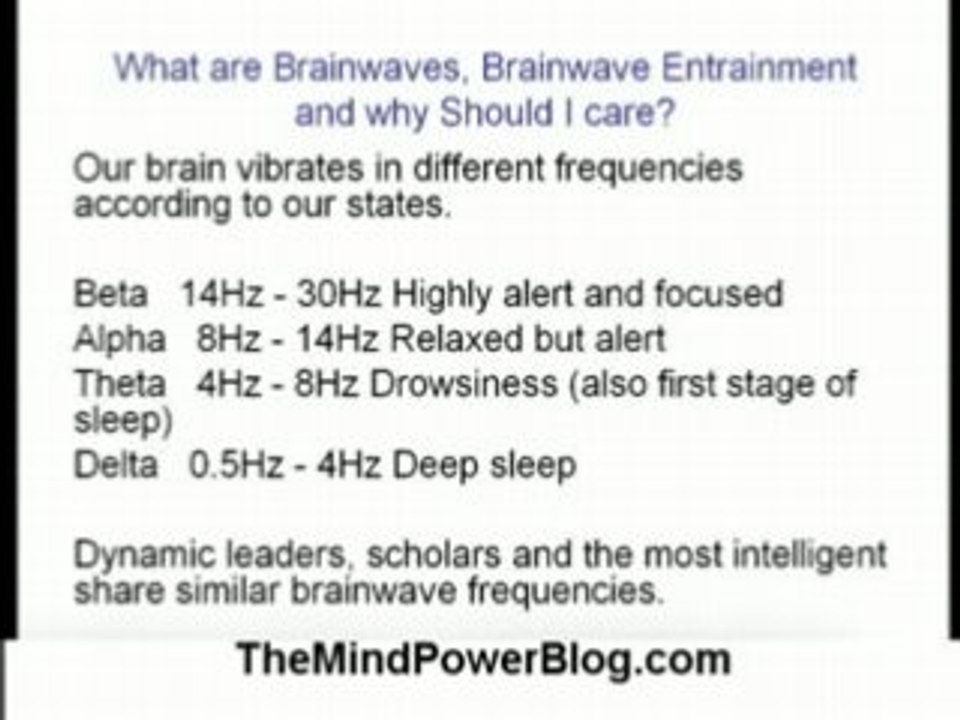 Quantum Mind Power and brainwave Entrainment