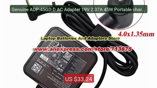 Genuine ADP-45GD D AC Adapter 19V 2.37A 45W Portable charger for A... Best Deal 2026 | Shop Now!