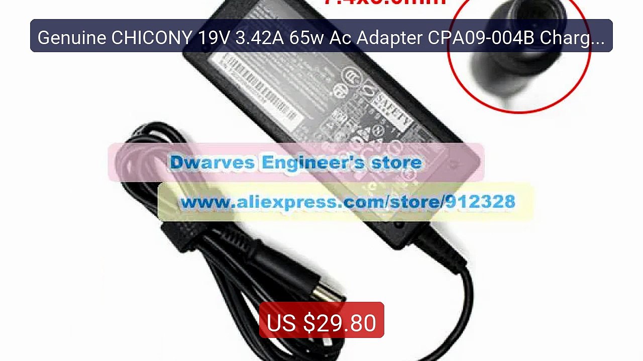 Genuine CHICONY 19V 3.42A 65w Ac Adapter CPA09-004B Charger f... -- Amazing Value 2026 | Must Have!