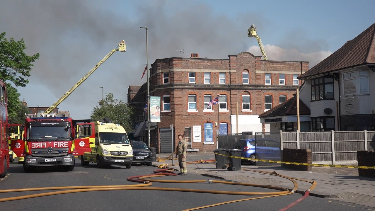Supermarket fire in north west London blamed on...