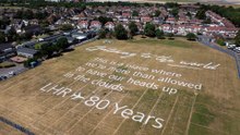 Poem etched in field marks Heathrow’s eightieth anniversary