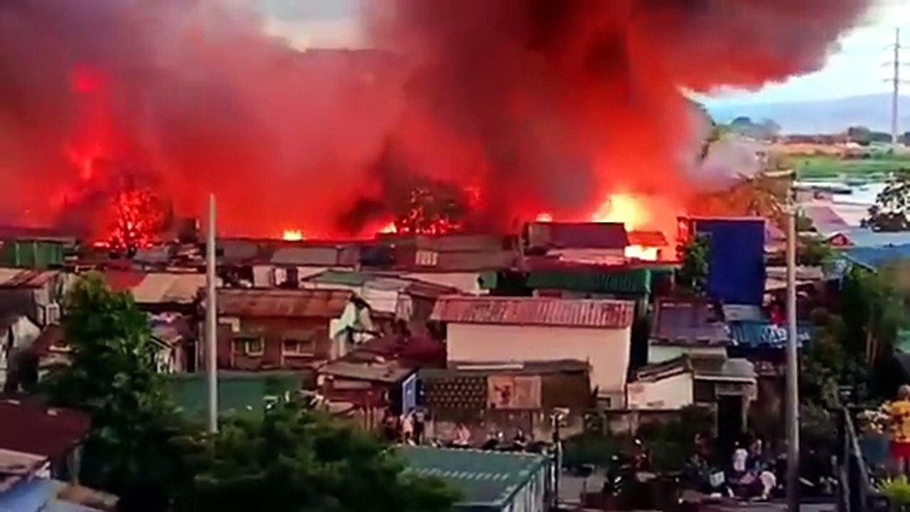 Fire in Philippines