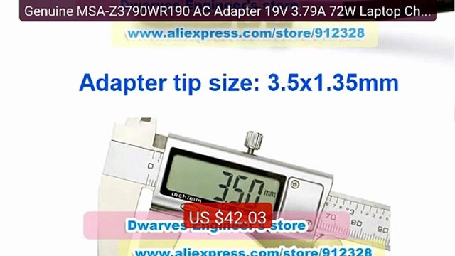 Genuine MSA-Z3790WR190 AC Adapter 19V 3.79A 72W Laptop Charger... Hot Deal 2026 | Limited Offer!